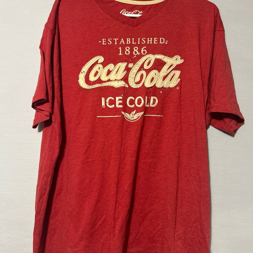 Coca Cola Red Short Sleeve Tee Vintage Style